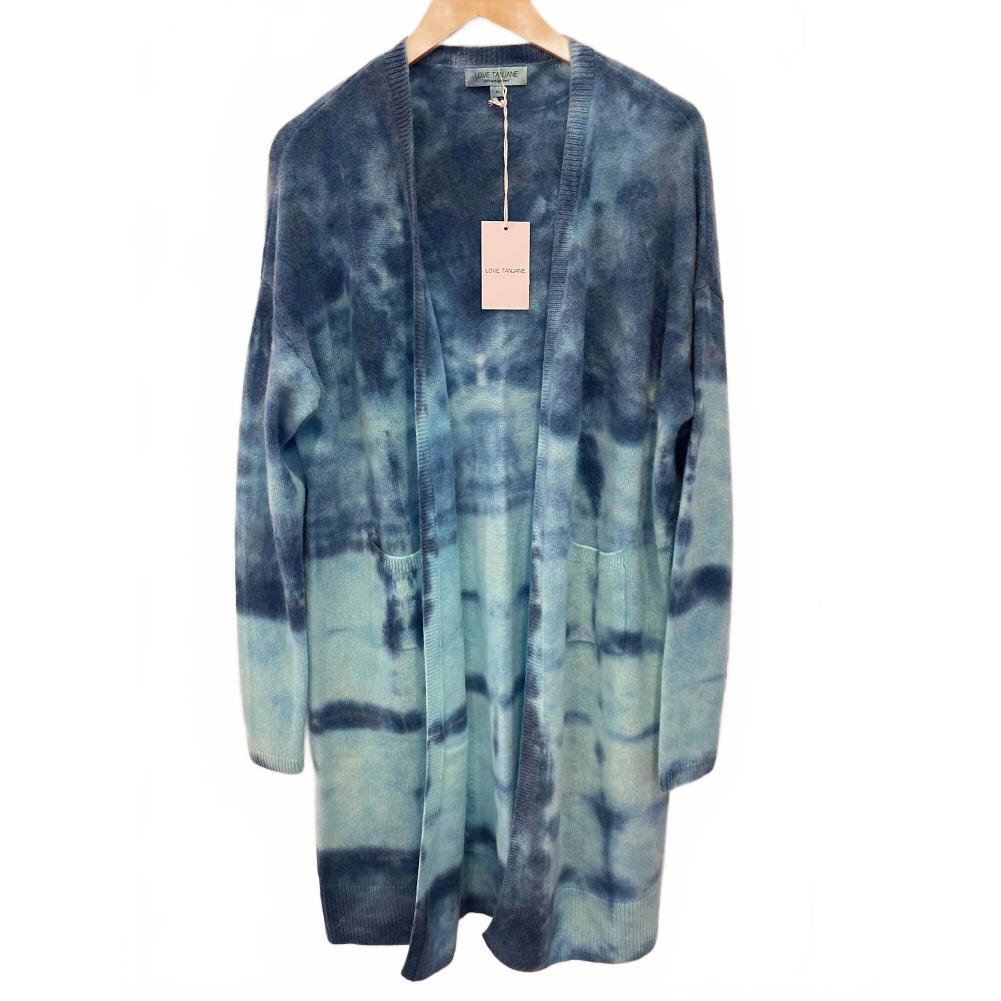 New Love Tanjane Women's Duster Cardigan In Blue City
